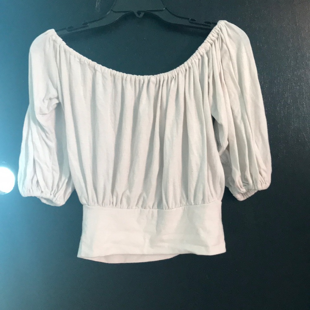 Off the shoulder crop top